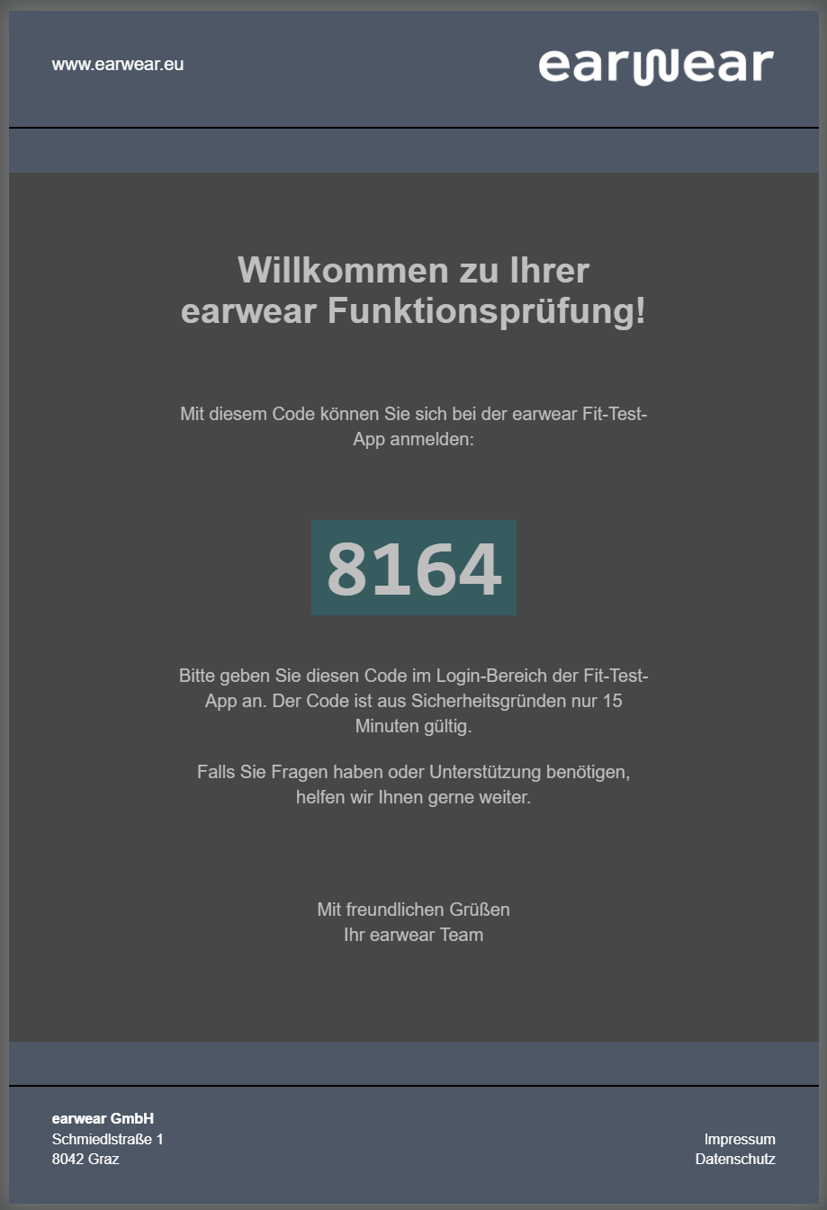Beispiel E-Mail mit Code