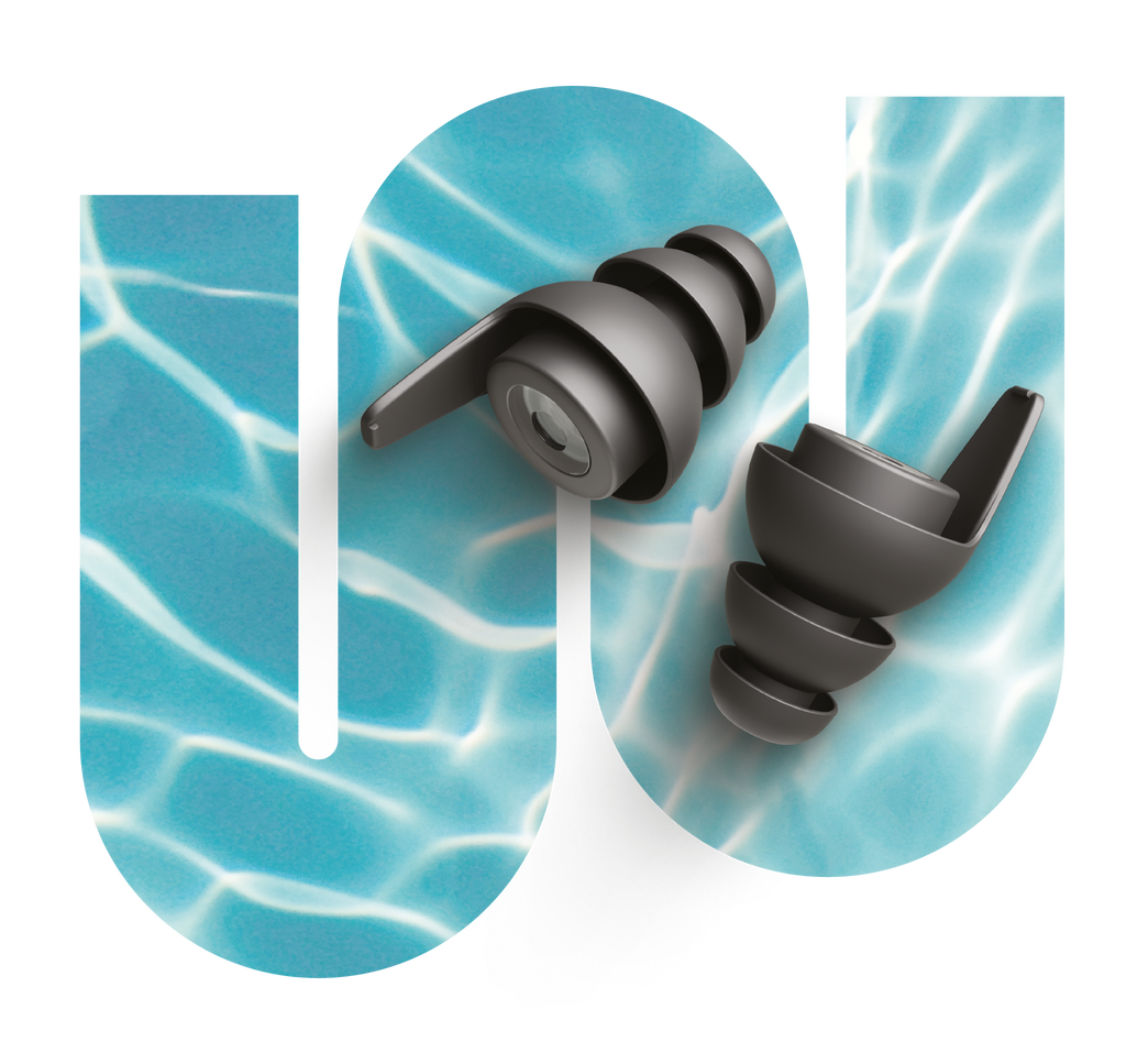 Intro Aqua Gehörschutz von earwear – wasserdichte, wiederverwendbare Ohrstöpsel für Schwimmen, Surfen und Wassersport mit optimalem Tragekomfort.