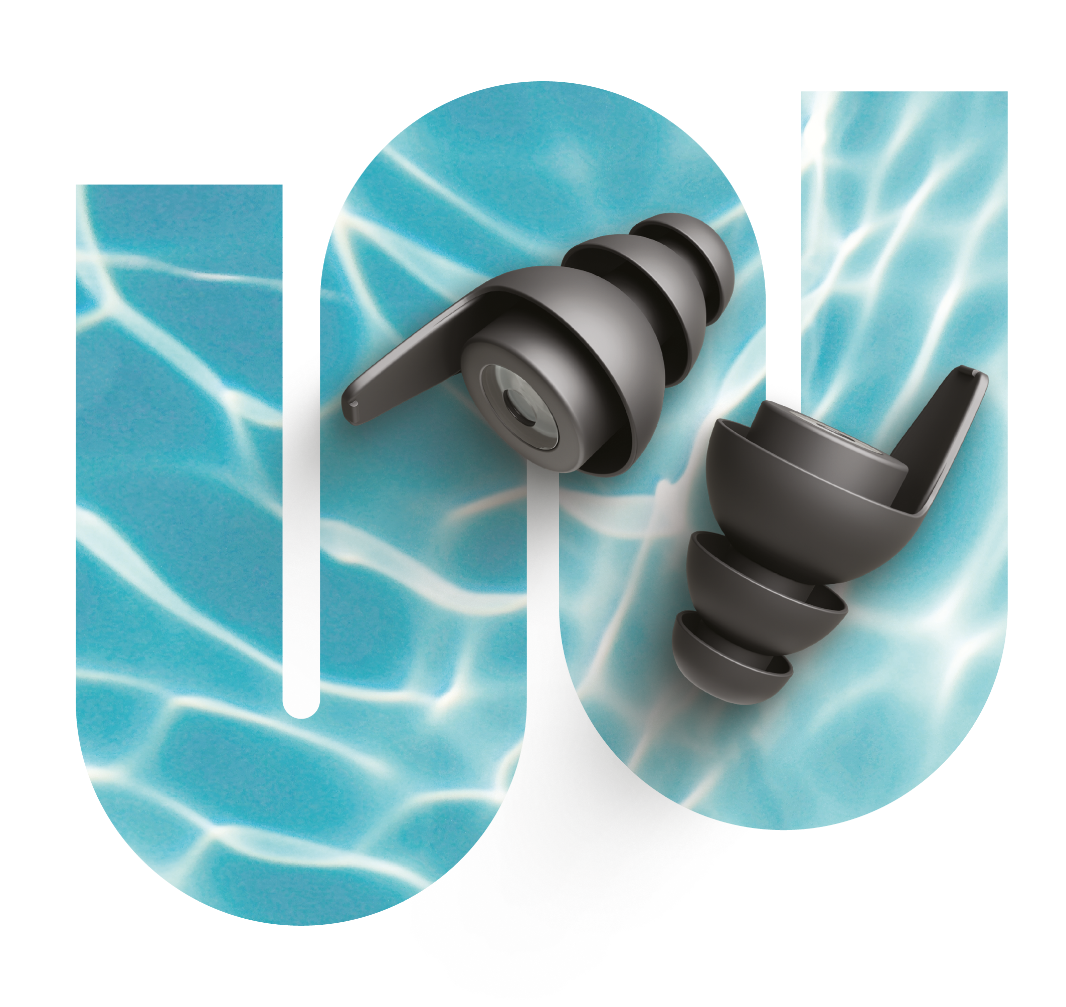 Intro Aqua Gehörschutz von earwear – wasserdichte, wiederverwendbare Ohrstöpsel für Schwimmen, Surfen und Wassersport mit optimalem Tragekomfort.