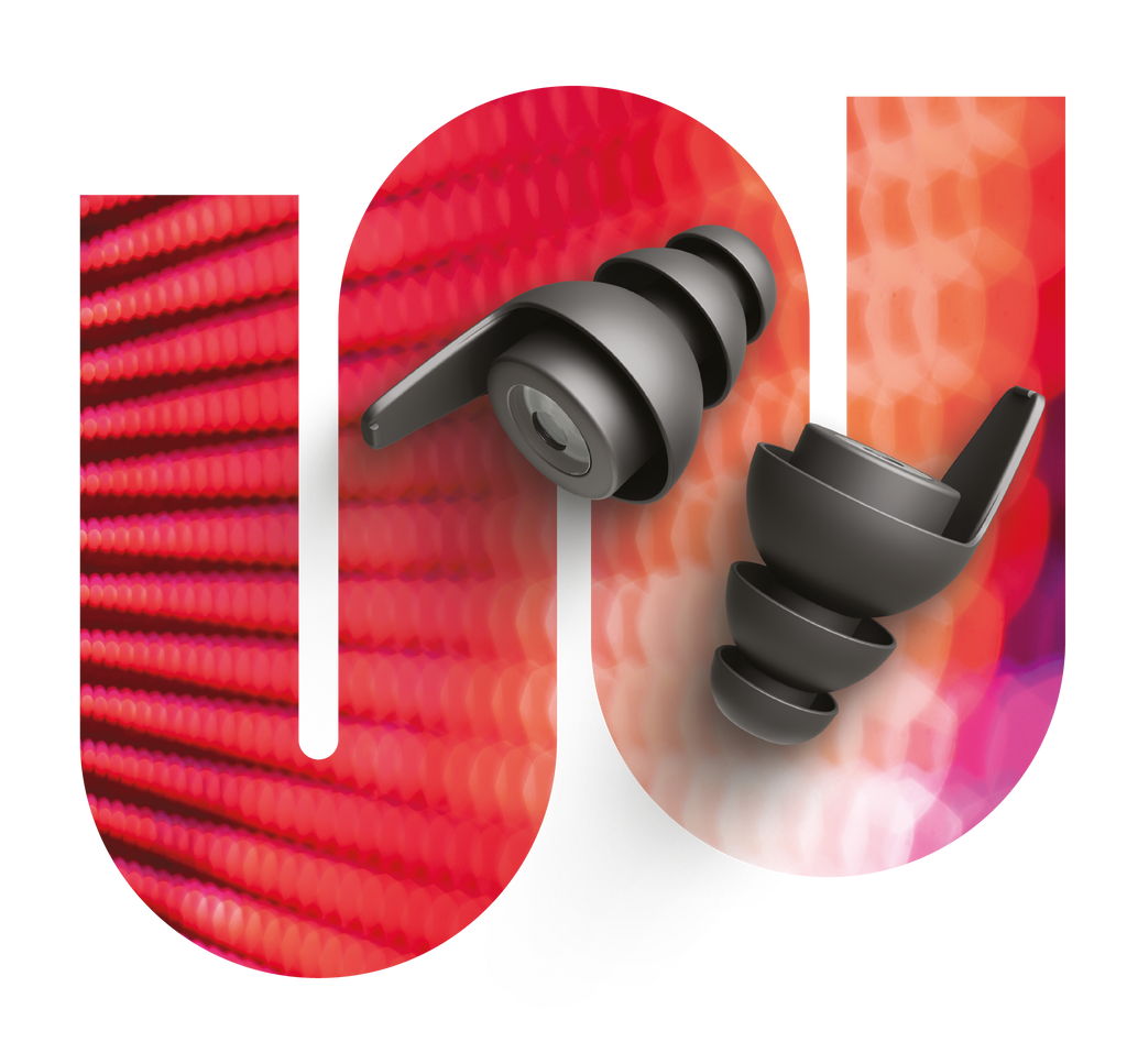 intro music welle ohrstöpsel von earwear – ohrstöpsel mit linearen filtern für natürlichen, klaren musikklang. ideal für konzerte, festivals und musikliebhaber. gleichmäßige dämmung ohne klangverlust.