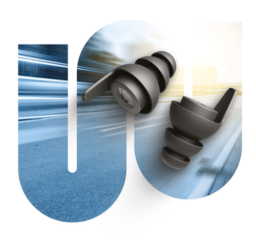 Intro road welle ohrstöpsel von earwear – komfortabler Gehörschutz  Motorradtouren. reduziert wind- und Motorgeräusche für entspanntere Touren.