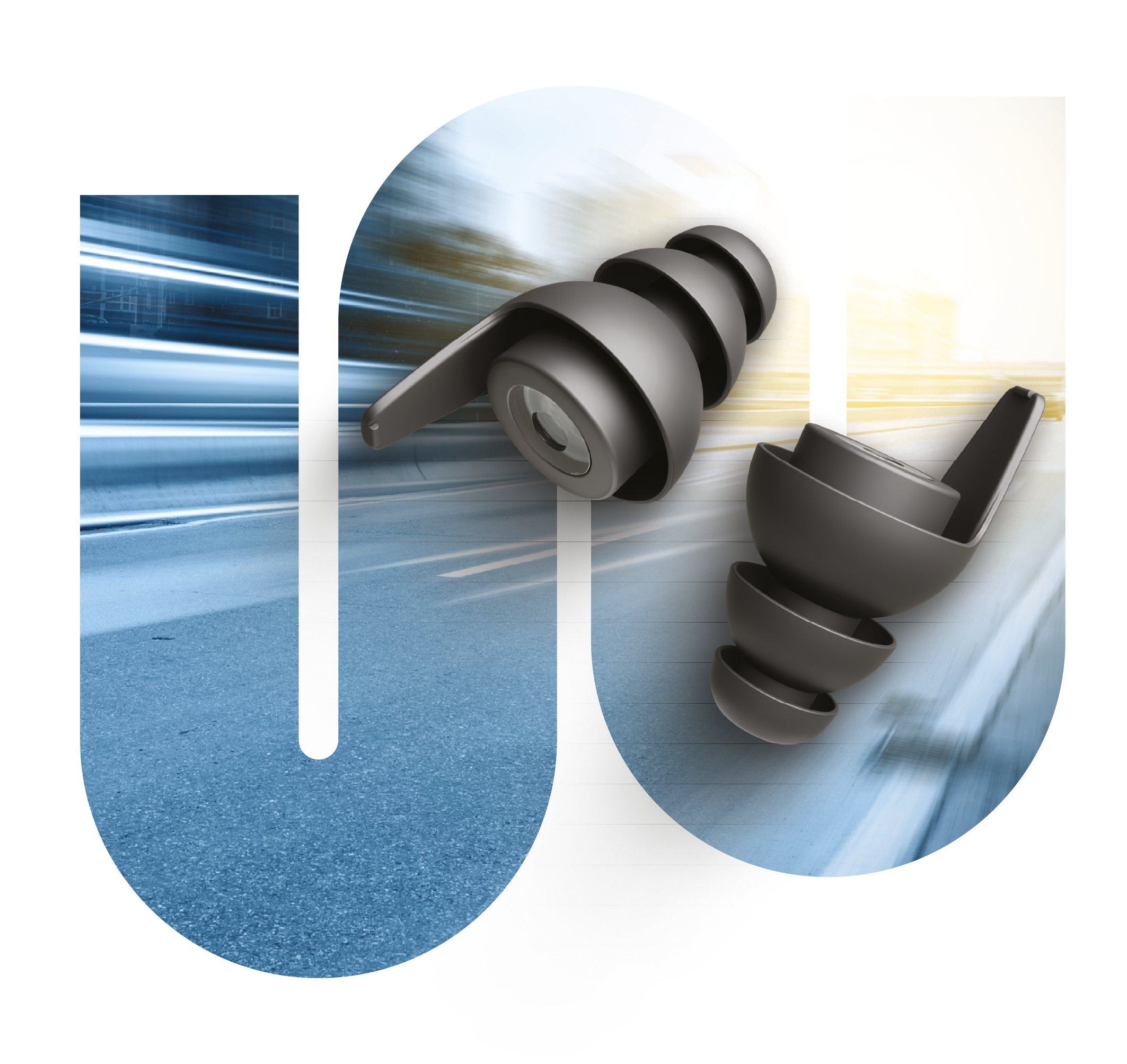 Intro road welle ohrstöpsel von earwear – komfortabler gehörschutz  motorradtouren. reduziert wind- und motorgeräusche für entspanntere Touren.