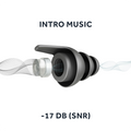 Premium-Ohrstöpsel aus Silikon mit -17 dB SNR – Ergonomisches Design mit integriertem Filter für komfortablen Gehörschutz und natürliche Klangwiedergabe. Ideal für den täglichen Gebrauch.